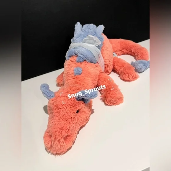 AUTHENTIC‼️ Jellycat Persimmon Dragon Large 20“ - NWT- FAST SHIPPING - Picture 5 of 6